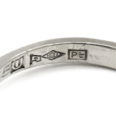 ノンブランド NON BRAND ダイヤ 立爪リング プラチナシルバー Pt900 ダイヤモンド リング 指輪 1P 8号