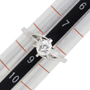 ノンブランド NON BRAND ダイヤ 立爪リング プラチナシルバー Pt900 ダイヤモンド リング 指輪 1P 8号