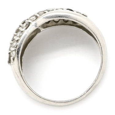 ノンブランド NON BRAND ダイヤリング プラチナシルバー Pt900 ダイヤモンド リング 指輪 プラチナ パヴェダイヤ 9号