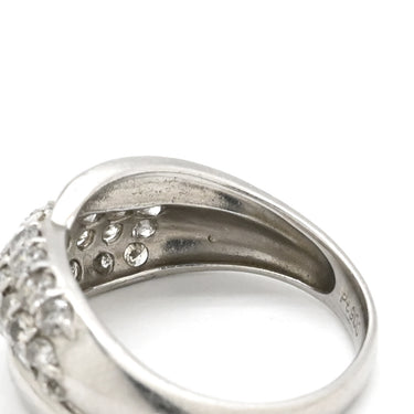 ノンブランド NON BRAND ダイヤリング プラチナシルバー Pt900 ダイヤモンド リング 指輪 プラチナ パヴェダイヤ 9号