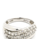 ノンブランド NON BRAND ダイヤリング プラチナシルバー Pt900 ダイヤモンド リング 指輪 プラチナ パヴェダイヤ 9号