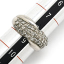 ノンブランド NON BRAND ダイヤリング プラチナシルバー Pt900 ダイヤモンド リング 指輪 プラチナ パヴェダイヤ 9号