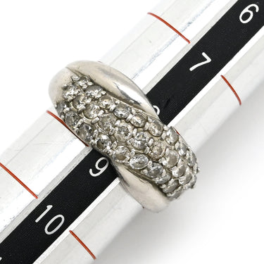 ノンブランド NON BRAND ダイヤリング プラチナシルバー Pt900 ダイヤモンド リング 指輪 プラチナ パヴェダイヤ 9号