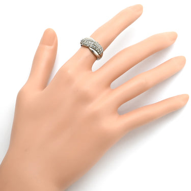 ノンブランド NON BRAND ダイヤリング プラチナシルバー Pt900 ダイヤモンド リング 指輪 プラチナ パヴェダイヤ 9号