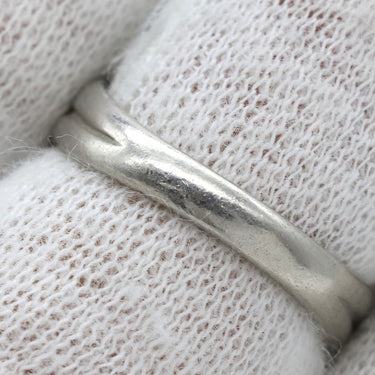 ノンブランド NON BRAND ダイヤリング プラチナシルバー Pt900 ダイヤモンド リング 指輪 5P イニシャル・日付刻印あり 8号