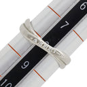 ノンブランド NON BRAND ダイヤリング プラチナシルバー Pt900 ダイヤモンド リング 指輪 5P イニシャル・日付刻印あり 8号