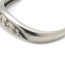 ノンブランド NON BRAND ダイヤリング プラチナシルバー Pt900 ダイヤモンド リング 指輪 6P 6粒 一文字 6号