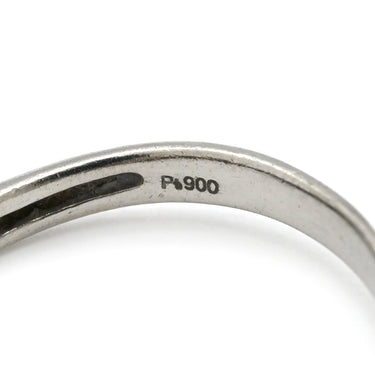 ノンブランド NON BRAND ダイヤリング プラチナシルバー Pt900 ダイヤモンド リング 指輪 6P 6粒 一文字 6号