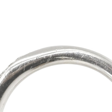 ノンブランド NON BRAND ダイヤリング プラチナシルバー Pt950 ダイヤモンド リング 指輪 トレセンテ イニシャル刻印あり プラチナ Pm950 ダイヤモンド 4.5号