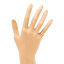 ノンブランド NON BRAND ダイヤリング プラチナシルバー Pt950 ダイヤモンド リング 指輪 トレセンテ イニシャル刻印あり プラチナ Pm950 ダイヤモンド 4.5号