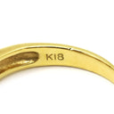 ノンブランド NON BRAND ルビー ダイヤリング イエローゴールド K18YG ルビー ダイヤモンド リング 指輪 レッド 赤 花モチーフ 9.5号