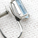 ノンブランド NON BRAND アクアマリン プラチナシルバー Pt900 アクアマリン イヤリング バケットミックスカット