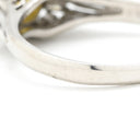 ノンブランド NON BRAND キャッツアイ ダイヤリング プラチナシルバー Pt900 クリソベリルキャッツアイ ダイヤモンド リング 指輪 猫目石 23号