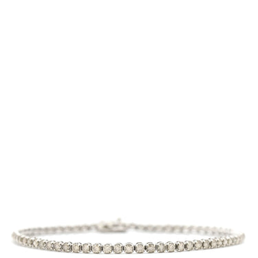 ノンブランド NON BRAND テニスブレスレット ホワイトゴールド K18WG ダイヤモンド ブレスレット ダイヤブレスレット 750 ホワイトゴールド