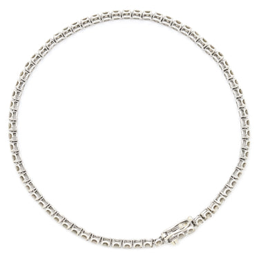 ノンブランド NON BRAND テニスブレスレット ホワイトゴールド K18WG ダイヤモンド ブレスレット ダイヤブレスレット 750 ホワイトゴールド