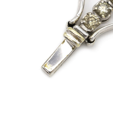 ノンブランド NON BRAND テニスブレスレット ホワイトゴールド K18WG ダイヤモンド ブレスレット ダイヤブレスレット 750 ホワイトゴールド