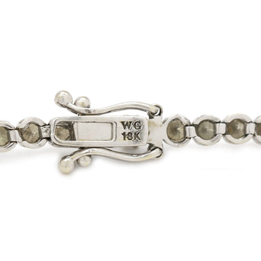 ノンブランド NON BRAND テニスブレスレット ホワイトゴールド K18WG ダイヤモンド ブレスレット ダイヤブレスレット 750 ホワイトゴールド