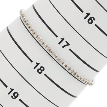 ノンブランド NON BRAND テニスブレスレット ホワイトゴールド K18WG ダイヤモンド ブレスレット ダイヤブレスレット 750 ホワイトゴールド