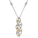 ノンブランド NON BRAND ダイヤ ペンダント ホワイトゴールドXイエローゴールドXピンクゴールド K18WG K18PG K18YG ダイヤモンド ネックレス 750 18K 18金 WG YG PG 3カラー ゴールド ハート