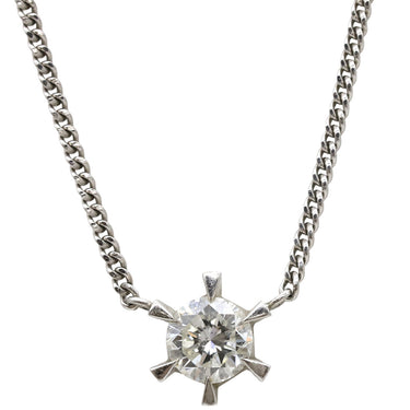 ノンブランド NON BRAND ダイヤペンダント プラチナシルバー Pt850 ダイヤモンド Pt(トップ) ネックレス 1P 1粒