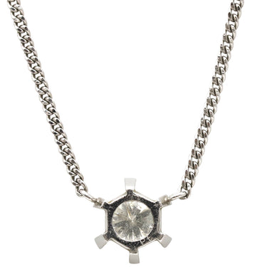 ノンブランド NON BRAND ダイヤペンダント プラチナシルバー Pt850 ダイヤモンド Pt(トップ) ネックレス 1P 1粒