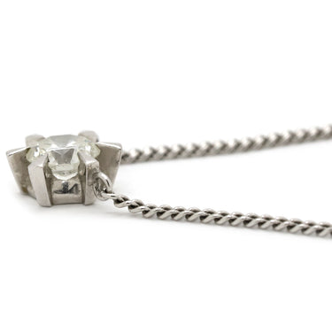 ノンブランド NON BRAND ダイヤペンダント プラチナシルバー Pt850 ダイヤモンド Pt(トップ) ネックレス 1P 1粒