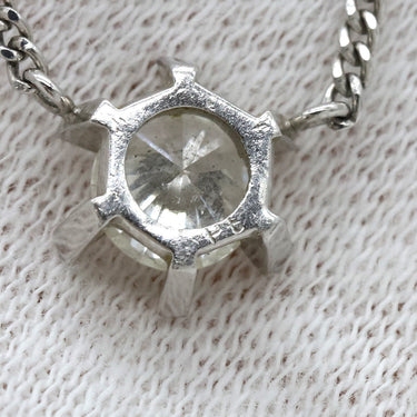 ノンブランド NON BRAND ダイヤペンダント プラチナシルバー Pt850 ダイヤモンド Pt(トップ) ネックレス 1P 1粒