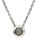 ノンブランド NON BRAND ダイヤペンダント ホワイトゴールド K14WG ダイヤモンド ネックレス 1P 1粒 585WG