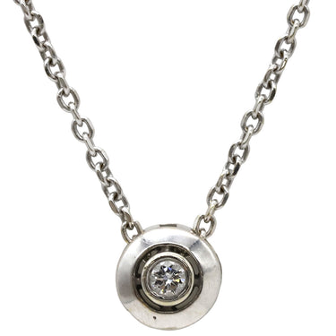 ノンブランド NON BRAND ダイヤペンダント ホワイトゴールド K14WG ダイヤモンド ネックレス 1P 1粒 585WG