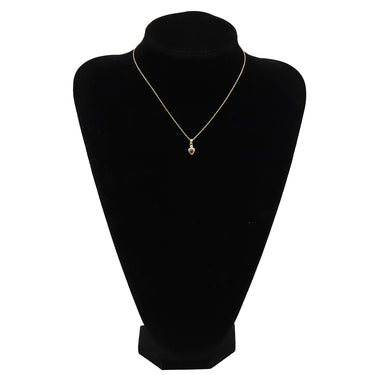 ノンブランド NON BRAND ルビー ダイヤ ハートペンダント イエローゴールド K18YG ルビー ダイヤモンド K14 ネックレス 750 18K