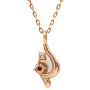 ノンブランド NON BRAND カラーストーンペンダント ピンクゴールド K10PG 天然石 ネックレス ピンクゴールド 天然石 Au 416 金 10金 10K レッド 赤