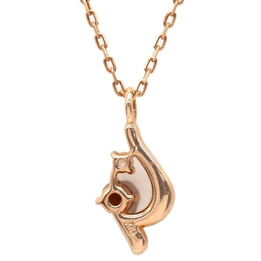 ノンブランド NON BRAND カラーストーンペンダント ピンクゴールド K10PG 天然石 ネックレス ピンクゴールド 天然石 Au 416 金 10金 10K レッド 赤