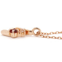 ノンブランド NON BRAND カラーストーンペンダント ピンクゴールド K10PG 天然石 ネックレス ピンクゴールド 天然石 Au 416 金 10金 10K レッド 赤