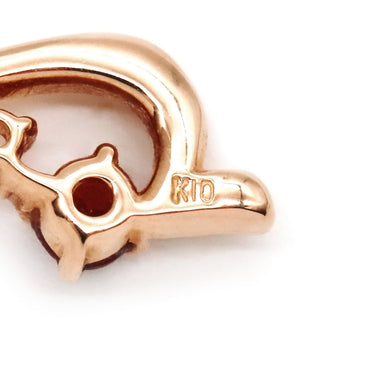 ノンブランド NON BRAND カラーストーンペンダント ピンクゴールド K10PG 天然石 ネックレス ピンクゴールド 天然石 Au 416 金 10金 10K レッド 赤