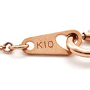 ノンブランド NON BRAND カラーストーンペンダント ピンクゴールド K10PG 天然石 ネックレス ピンクゴールド 天然石 Au 416 金 10金 10K レッド 赤