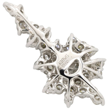 ノンブランド NON BRAND ダイヤ ホワイトゴールド K18WG ダイヤモンド ペンダントトップ