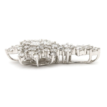 ノンブランド NON BRAND ダイヤ ホワイトゴールド K18WG ダイヤモンド ペンダントトップ