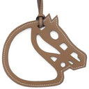 エルメス HERMES パドック シュバル エトゥープ ヴォースイフト バッグチャーム グレージュ 馬