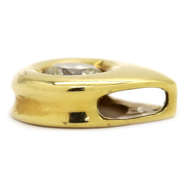 ノンブランド NON BRAND ダイヤ イエローゴールド K18YG ダイヤモンド ペンダントトップ 1石 750 18K