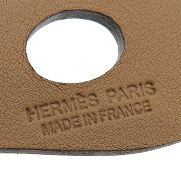 エルメス HERMES パドック シュバル エトゥープ ヴォースイフト バッグチャーム グレージュ 馬