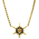 ノンブランド NON BRAND ダイヤペンダント イエローゴールド K18YG ダイヤモンド ネックレス 1P 1粒