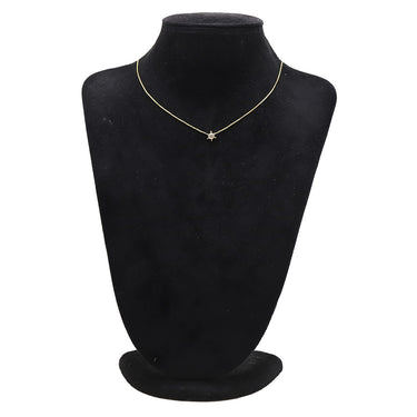 ノンブランド NON BRAND ダイヤペンダント イエローゴールド K18YG ダイヤモンド ネックレス 1P 1粒