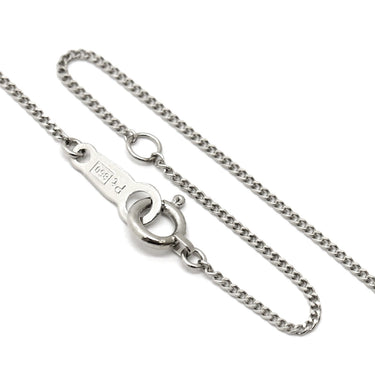 ノンブランド NON BRAND プラチナシルバー Pt900 Pt850 ダイヤモンド ネックレス Pt900×Pt850 コンビ ハート ダイヤ ペンダント