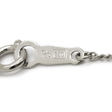 ノンブランド NON BRAND プラチナシルバー Pt900 Pt850 ダイヤモンド ネックレス Pt900×Pt850 コンビ ハート ダイヤ ペンダント