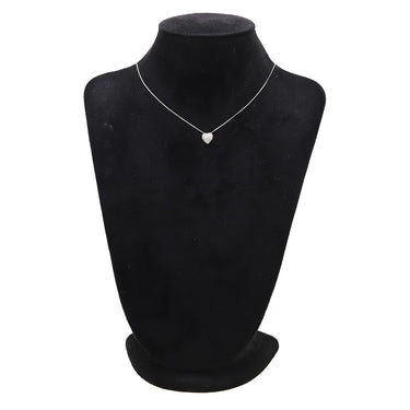 ノンブランド NON BRAND プラチナシルバー Pt900 Pt850 ダイヤモンド ネックレス Pt900×Pt850 コンビ ハート ダイヤ ペンダント