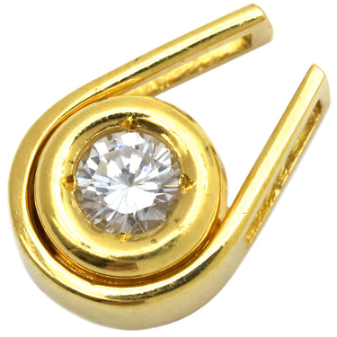 ノンブランド NON BRAND ダイヤ イエローゴールド K18YG ダイヤモンド ペンダントトップ 1石 1粒 750AU