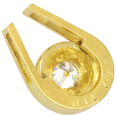 ノンブランド NON BRAND ダイヤ イエローゴールド K18YG ダイヤモンド ペンダントトップ 1石 1粒 750AU