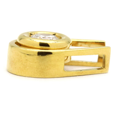 ノンブランド NON BRAND ダイヤ イエローゴールド K18YG ダイヤモンド ペンダントトップ 1石 1粒 750AU