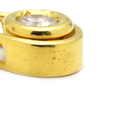 ノンブランド NON BRAND ダイヤ イエローゴールド K18YG ダイヤモンド ペンダントトップ 1石 1粒 750AU