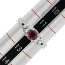 ノンブランド NON BRAND ルビー ダイヤ リング プラチナシルバー Pt900 ルビー ダイヤモンド リング 指輪 レッド 赤 プラチナ 12号